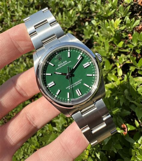 Rolex oyster perpetual green